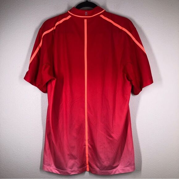 Nike Tiger Woods Collection TW Glow Polo Golf Shirt DRI-FIT Red Small 639822-657 - Picture 7 of 10